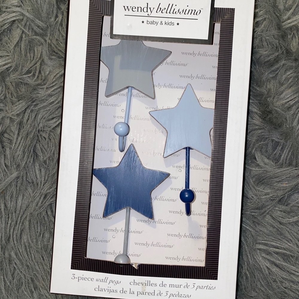 Baby Nursery Decor (star hooks)